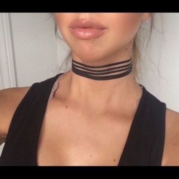 NWT Boho Suede Multilayer Adjustable Choker Sexy Necklace - Picture 2 of 4